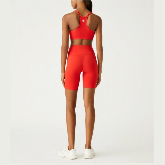 NEW Tory Burch Size XS Tory Sport Weightless Bike Short - Red - Picture 3 of 4
